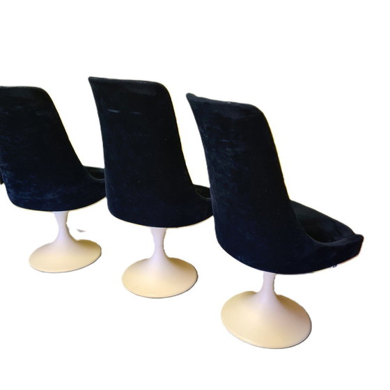 Image 1 of 4 Space Age Swivel Dining Chairs 1970s