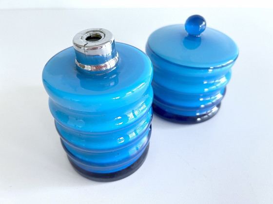 Image 1 of Set di flaconi di profumo e cipria vintage