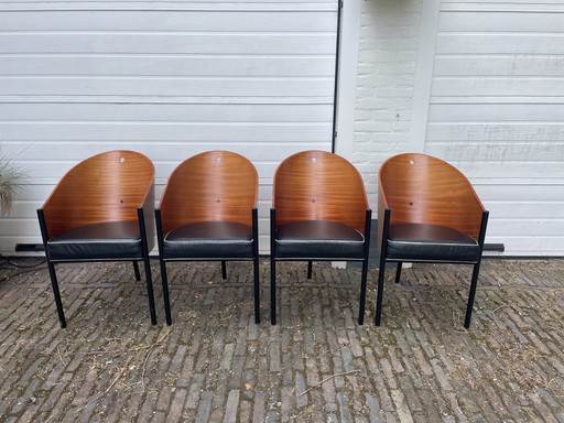 4x Philippe Starck Costes Dining Chairs