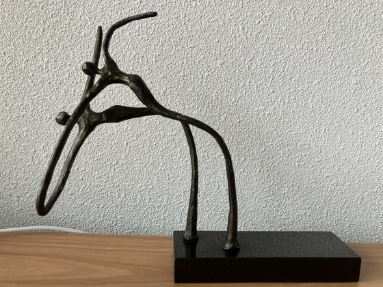 Image 1 of Bronze sculpture Corry Ammerlaan - " Going for it together"