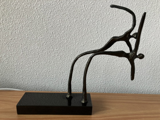 Image 1 of Bronze sculpture Corry Ammerlaan - " Going for it together"