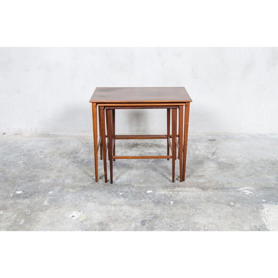 Image 1 of Vintage nesting tables in rosewood, Denmark 1960