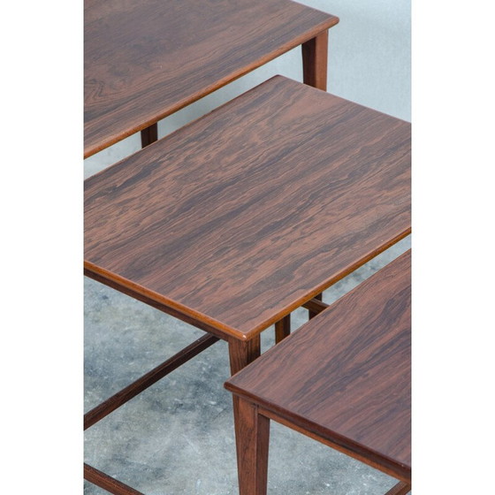 Image 1 of Vintage nesting tables in rosewood, Denmark 1960