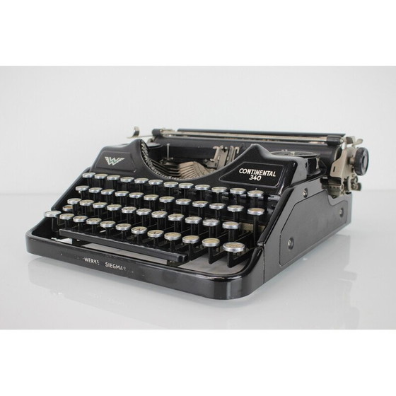 Image 1 of Vintage portable typewriter in metal, steel and chrome, Germany 1931s-1940s