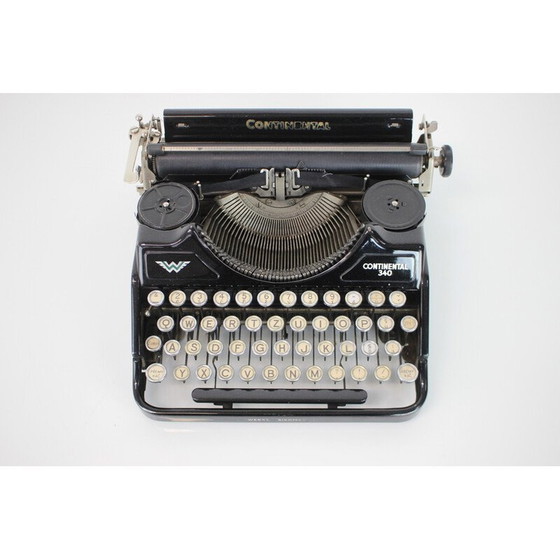 Image 1 of Vintage portable typewriter in metal, steel and chrome, Germany 1931s-1940s