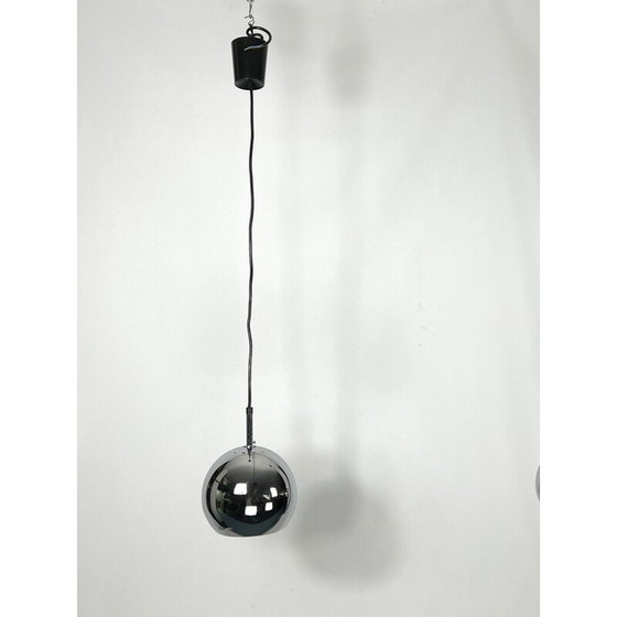 Image 1 of Pair of vintage chrome-plated spherical suspensions by Targetti, 1970