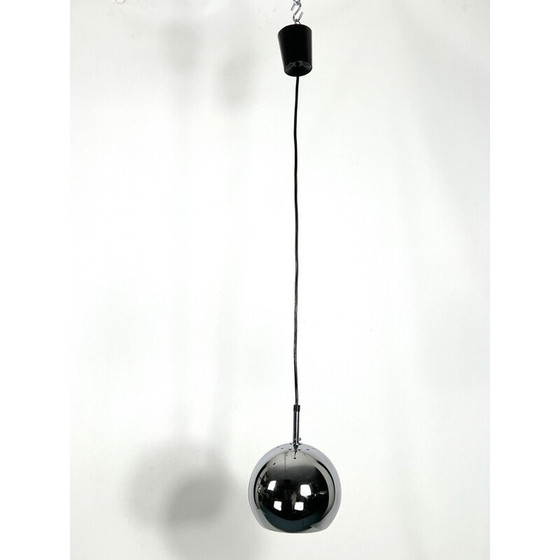 Image 1 of Pair of vintage chrome-plated spherical suspensions by Targetti, 1970