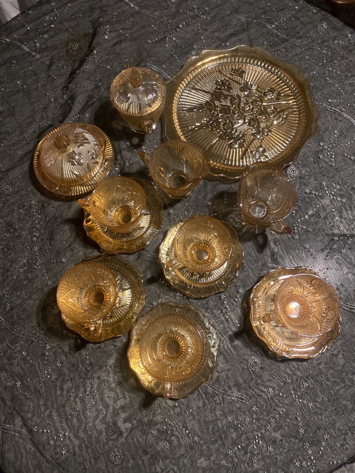 Set Service À Café En Verre Jeannette