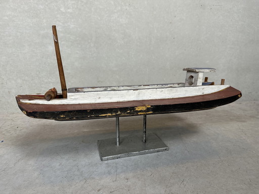 Old model of a barge