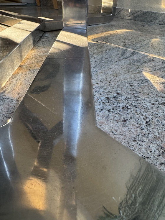 Image 1 of Unique Y-shaped Stainless Steel Table Base