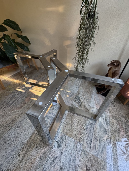 Unique Y-shaped Stainless Steel Table Base