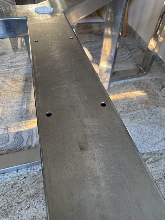 Image 1 of Unique Y-shaped Stainless Steel Table Base