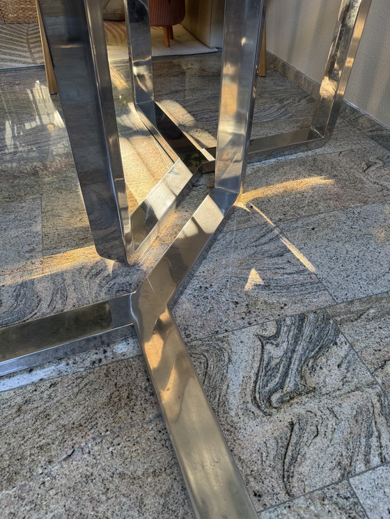 Image 1 of Unique Y-shaped Stainless Steel Table Base