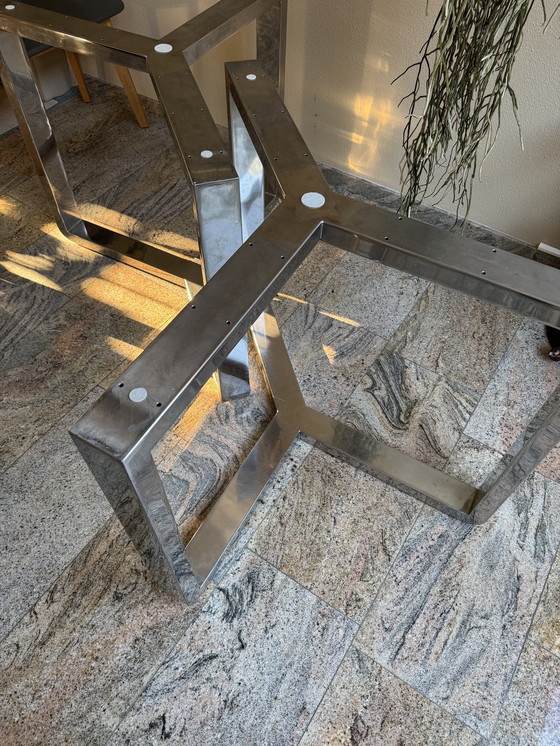 Image 1 of Unique Y-shaped Stainless Steel Table Base