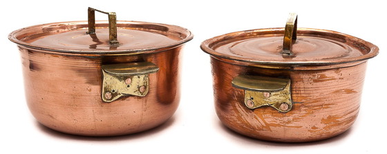 Image 1 of Par de hornos holandeses de cobre