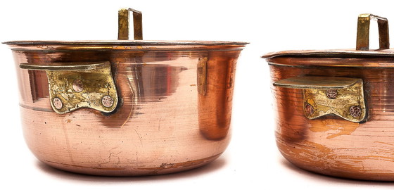 Image 1 of Par de hornos holandeses de cobre