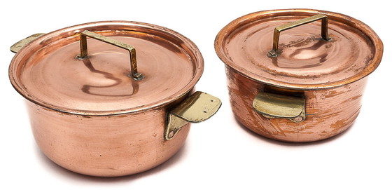 Image 1 of Par de hornos holandeses de cobre