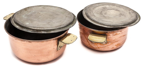 Image 1 of Par de hornos holandeses de cobre