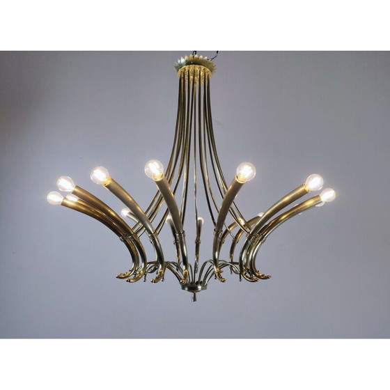 Image 1 of Vintage Chandelier Italian 1950s