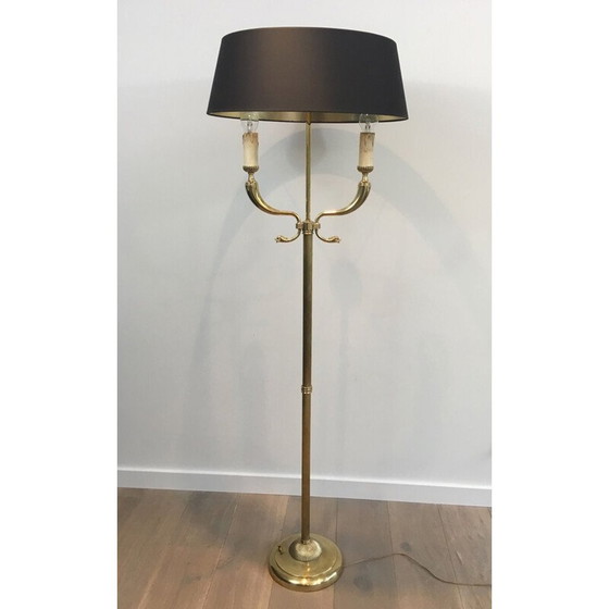 Image 1 of Vintage brass floor lamp by Maison Jansen