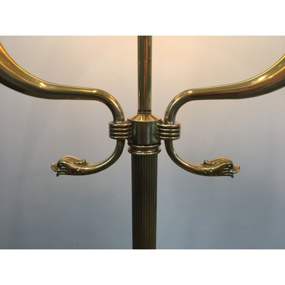 Image 1 of Vintage brass floor lamp by Maison Jansen