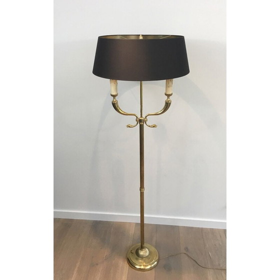 Image 1 of Vintage brass floor lamp by Maison Jansen