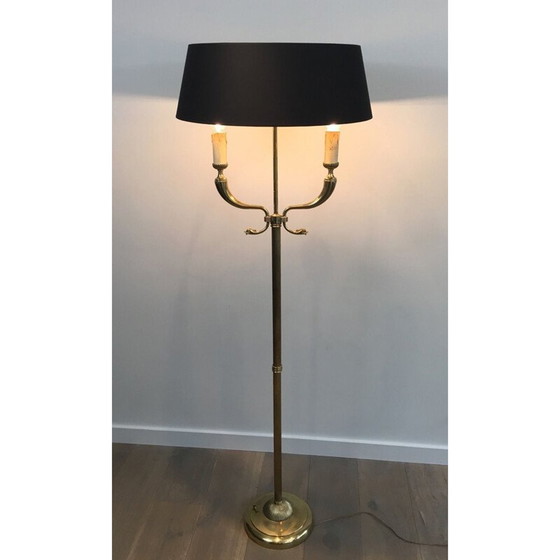 Image 1 of Vintage brass floor lamp by Maison Jansen