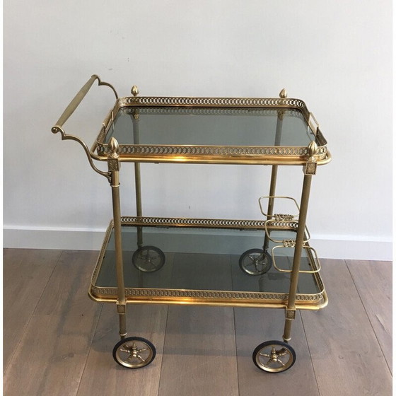 Image 1 of Vintage brass floor lamp by Maison Jansen