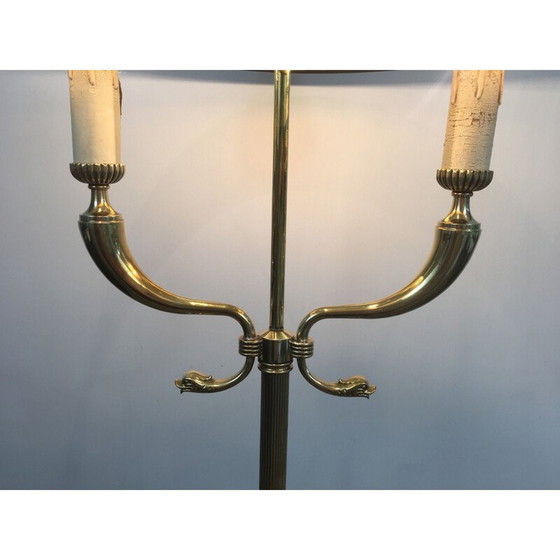 Image 1 of Vintage brass floor lamp by Maison Jansen