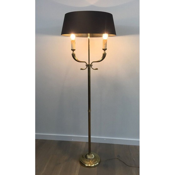 Image 1 of Vintage brass floor lamp by Maison Jansen