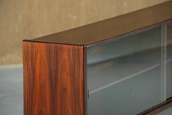 Image 1 of Mid-Century Rosewood Sideboard with Glass Doors by Skovby, Denmark 1970s
