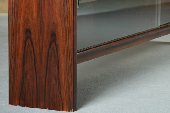 Image 1 of Mid-Century Rosewood Sideboard with Glass Doors by Skovby, Denmark 1970s