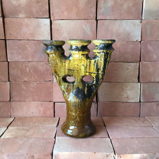 Tamegroute Pottery Candlestick