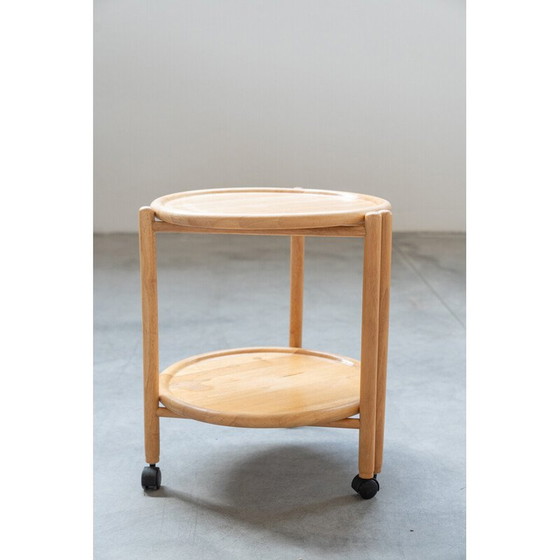 Image 1 of Vintage oak wood folding catering trolley by Jens Quistgaard, Denmark 1960