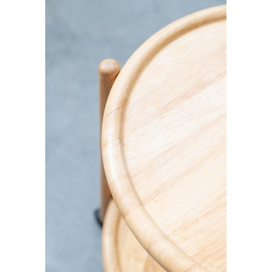 Image 1 of Vintage oak wood folding catering trolley by Jens Quistgaard, Denmark 1960