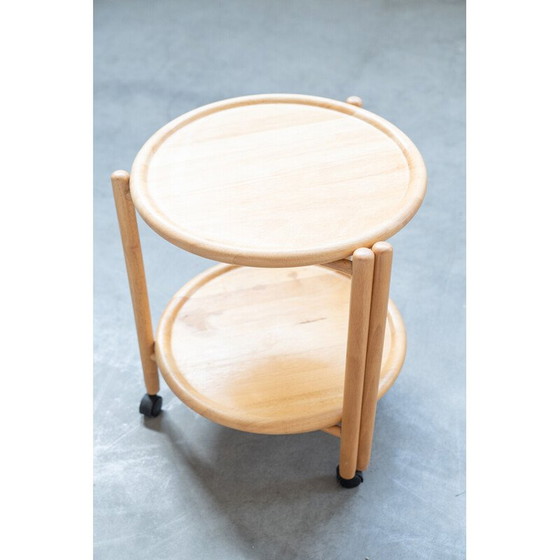 Image 1 of Vintage oak wood folding catering trolley by Jens Quistgaard, Denmark 1960