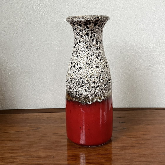 Image 1 of Vaso W-Germany Scheurich Red Lava 293-26