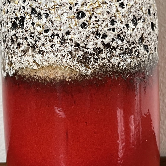 Image 1 of Vaso W-Germany Scheurich Red Lava 293-26
