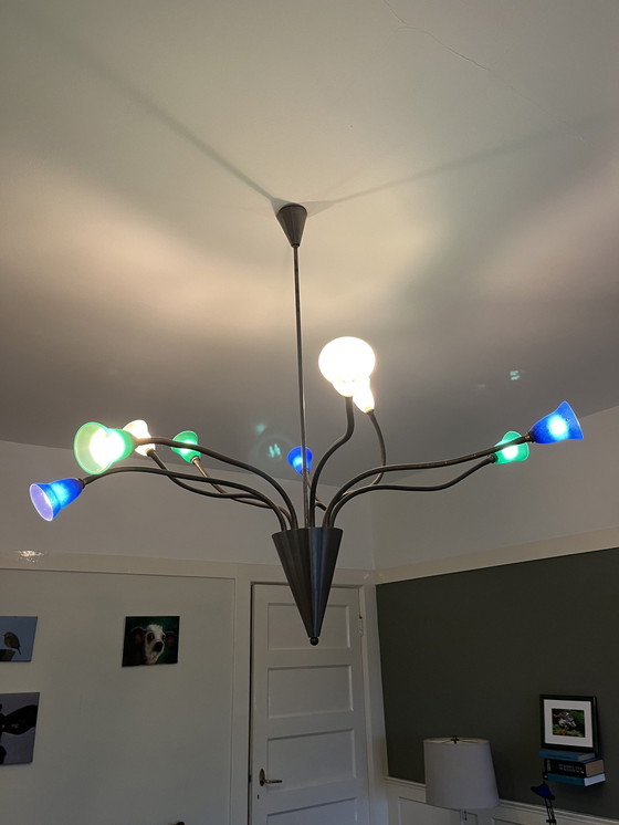 Image 1 of A Postmodern 9-Arm Pendant Lamp