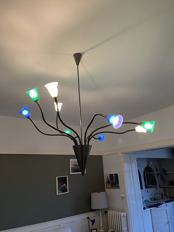 Image 1 of A Postmodern 9-Arm Pendant Lamp