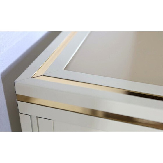 Image 1 of Pair of vintage lowboards in lucite and brass by Pierre Vandel, 1970s
