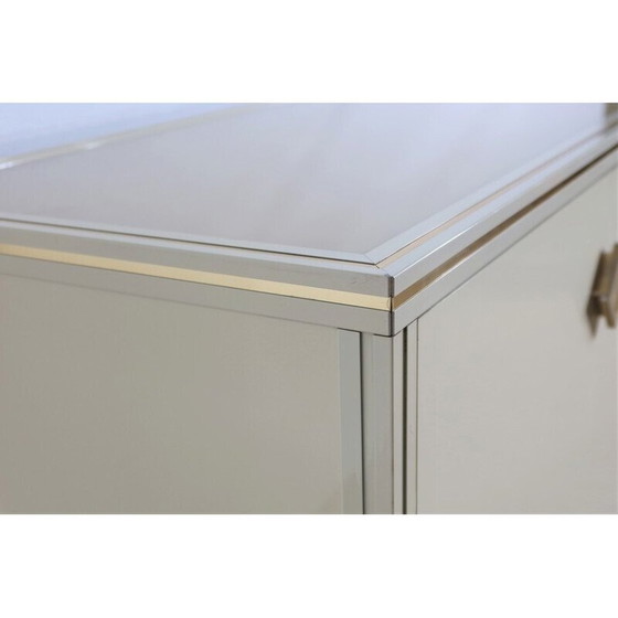 Image 1 of Pair of vintage lowboards in lucite and brass by Pierre Vandel, 1970s