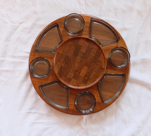 Digsmed Denmark Lazy Susan Teak turntable Karoussel Aeb