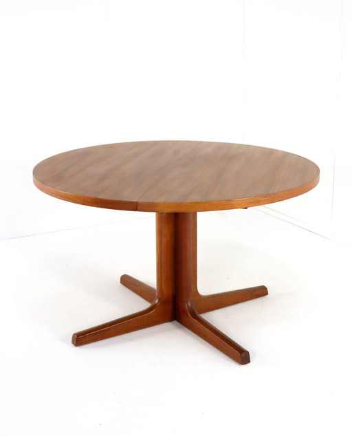 Round 2X Extendable Dining Table 'Broholm' Danish