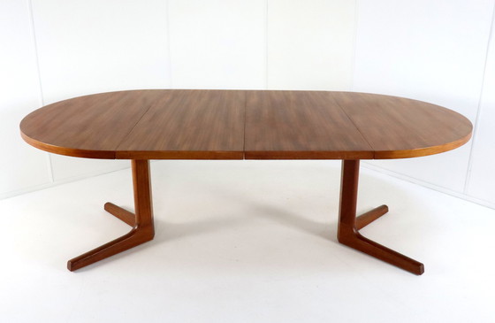 Image 1 of Round 2X Extendable Dining Table 'Broholm' Danish