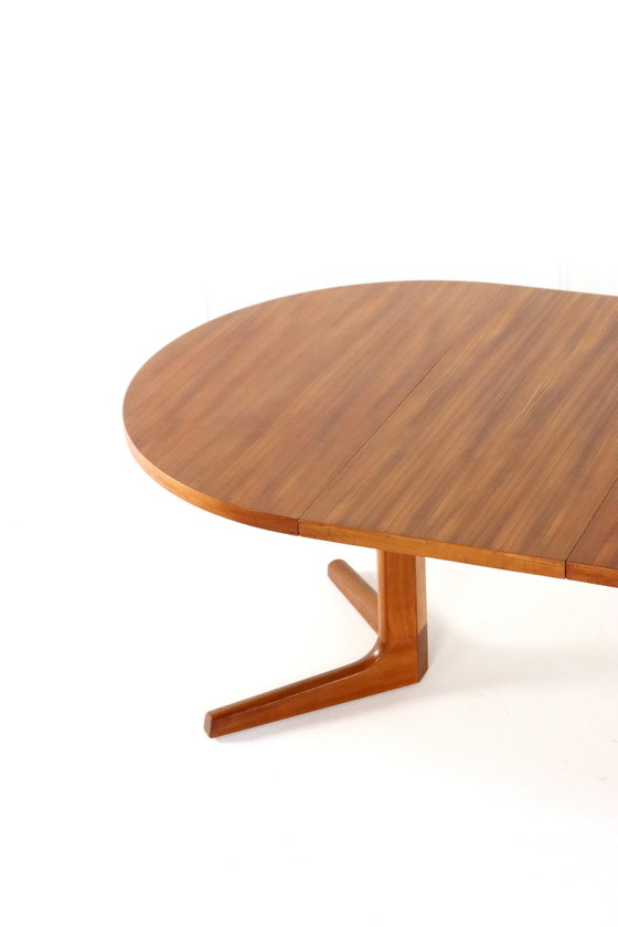 Image 1 of Round 2X Extendable Dining Table 'Broholm' Danish