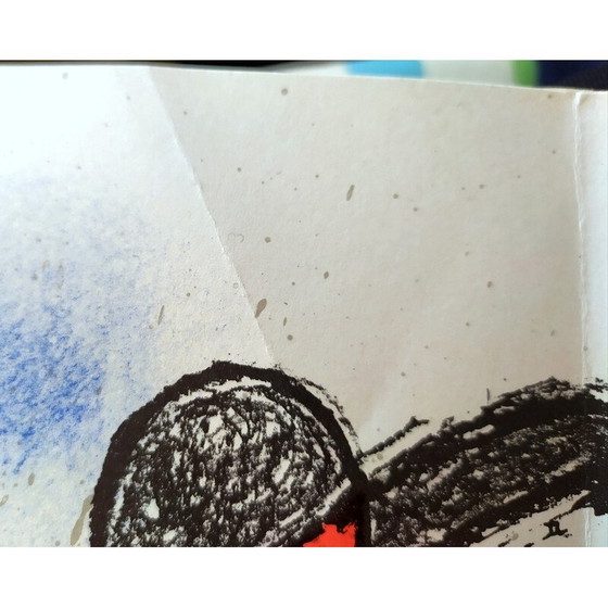Image 1 of Vintage lithographs and booklet by Joan Mirò, 1972