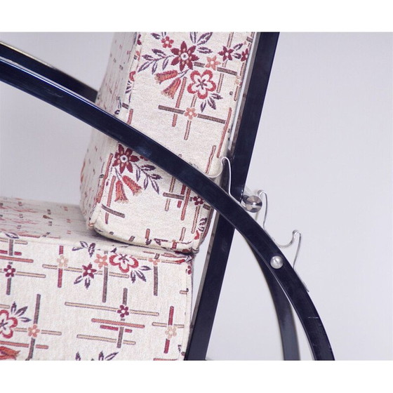 Image 1 of Vintage H70 Armchair by Jindrich Halabala in oakwood and fabric 1930