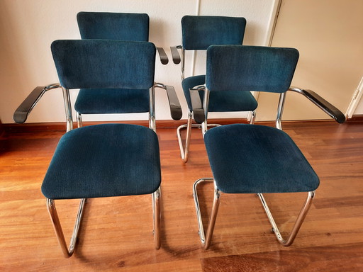 4x Engine room tubular frame chair