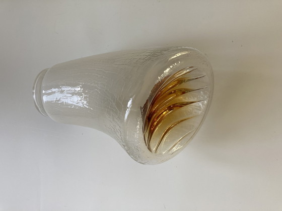 Image 1 of A pair of wall lights in glass & metal